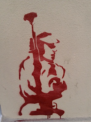 Nelkenrevolution-Graffito